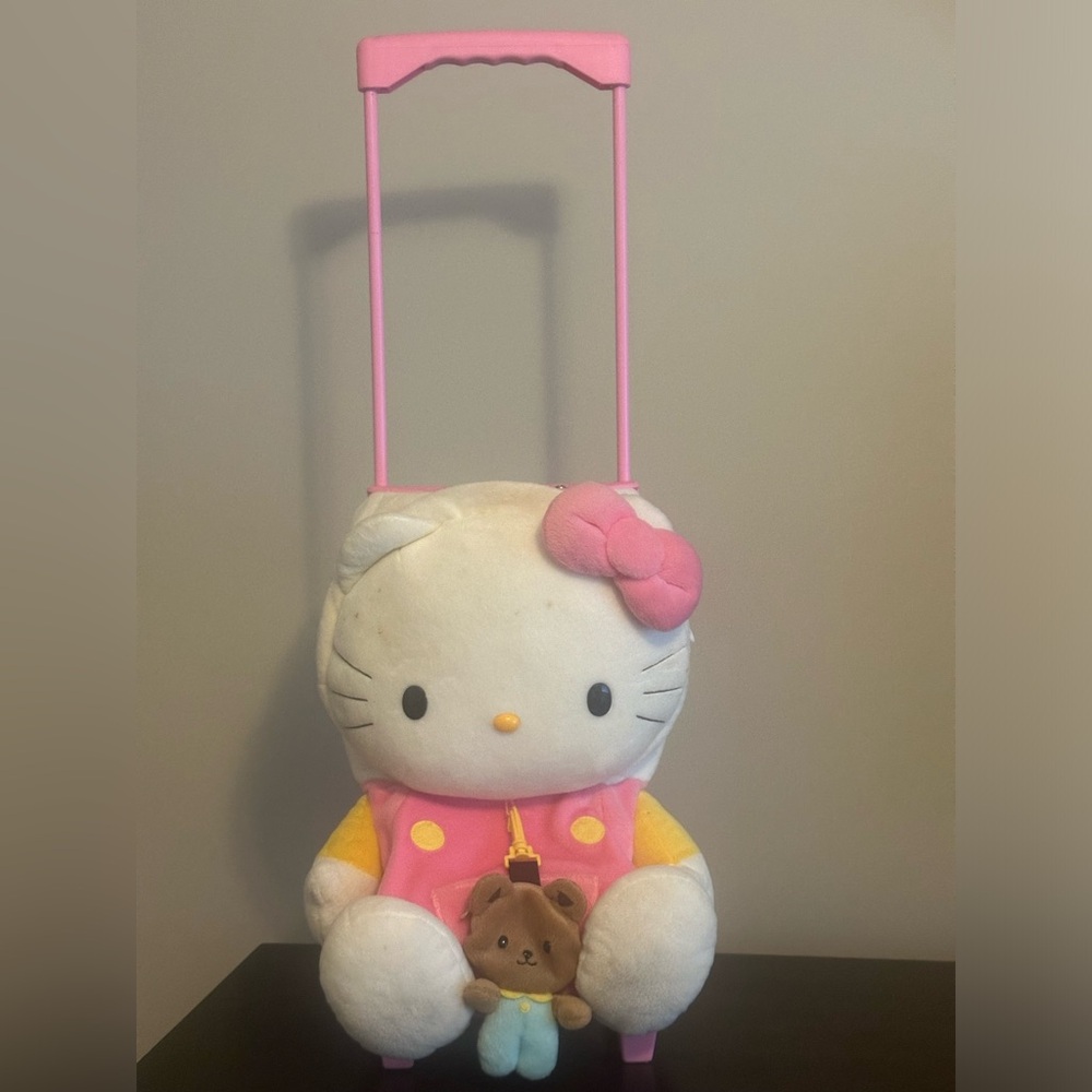 Hello Kitty kids rolling carry on